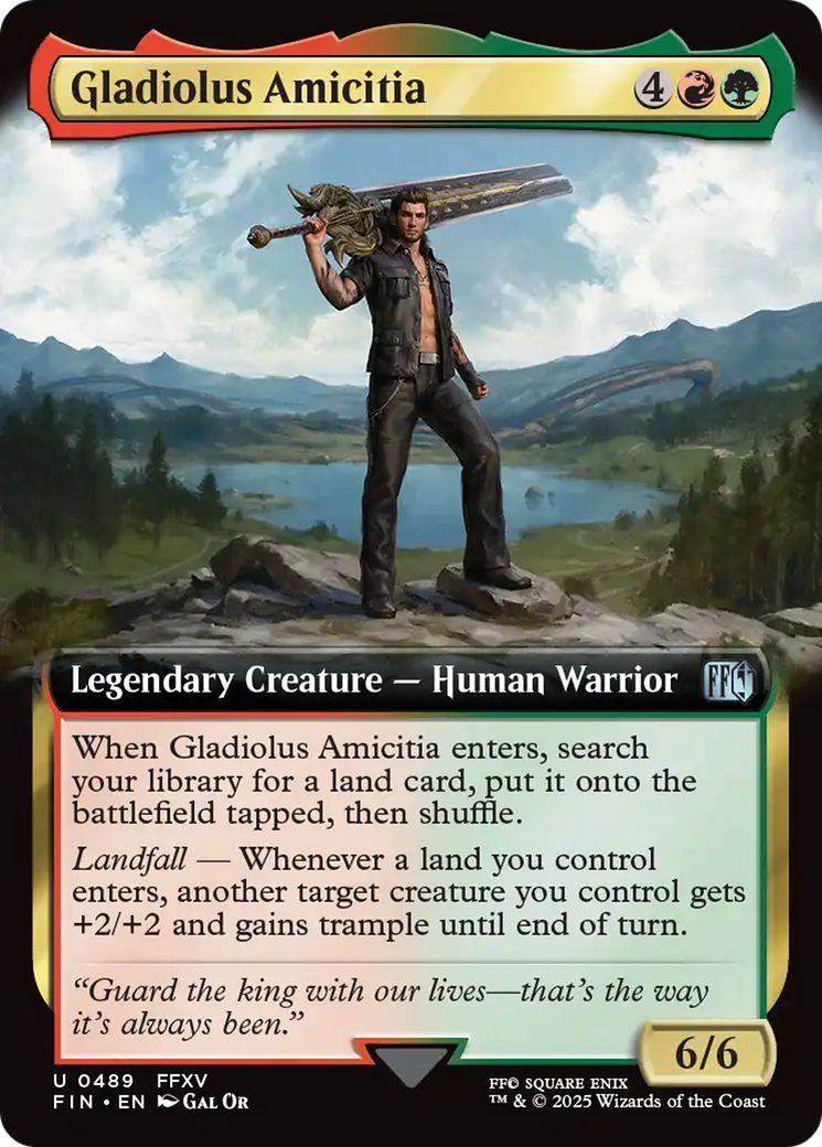 Gladiolus Amicitia (Extended Art) [FINAL FANTASY] - Magic: The Gathering - Card Brawlers | Quebec | Canada |