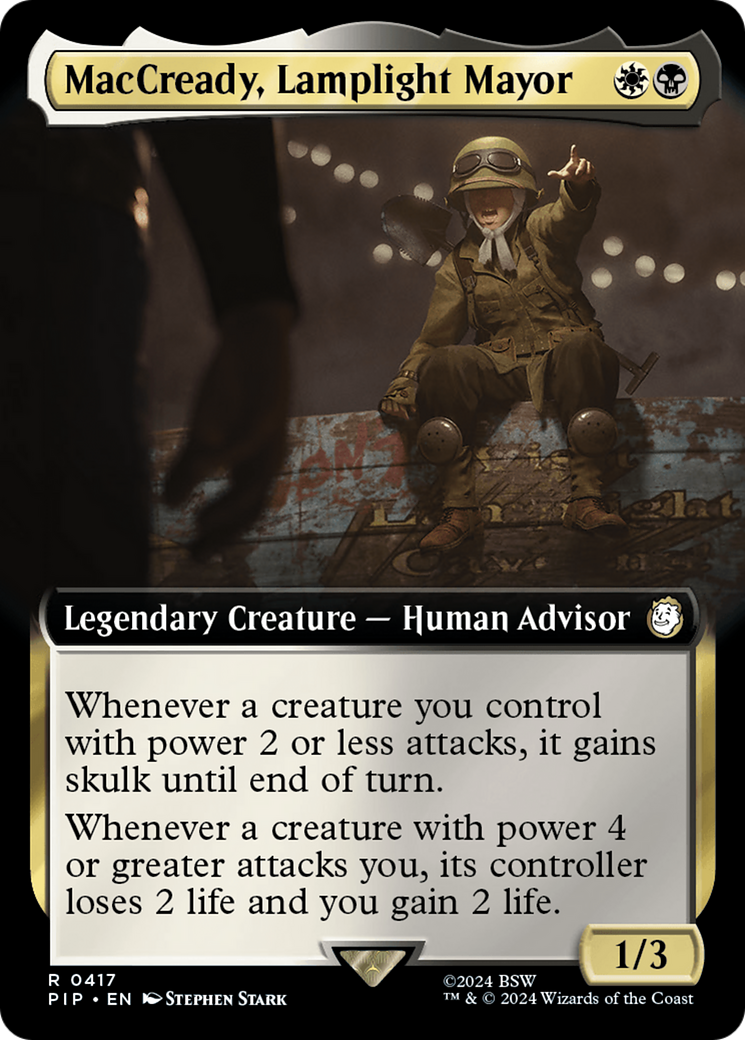MacCready, Lamplight Mayor (Extended Art) [Fallout] - Magic: The Gathering - Card Brawlers | Quebec | Canada |
