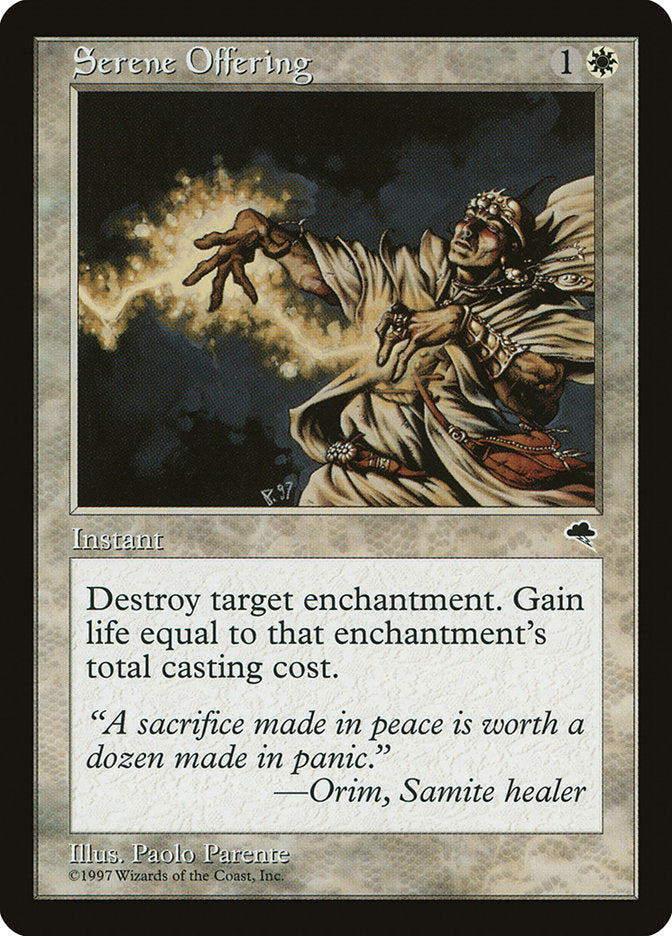 Serene Offering [Tempest] - Magic: The Gathering - Card Brawlers | Quebec | Canada |