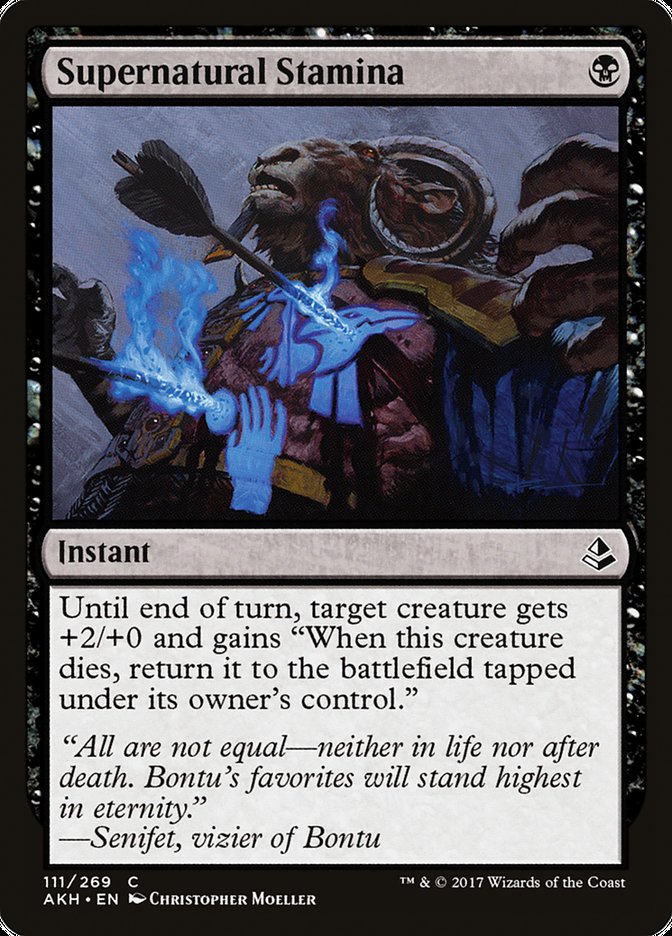 Supernatural Stamina [Amonkhet] - Magic: The Gathering - Card Brawlers | Quebec | Canada |
