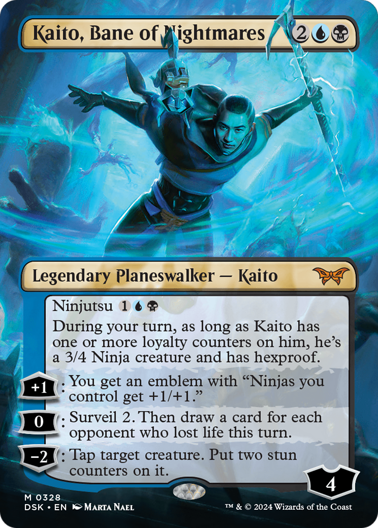 Kaito, Bane of Nightmares (Borderless) [Duskmourn: House of Horror] - Magic: The Gathering - Card Brawlers | Quebec | Canada |