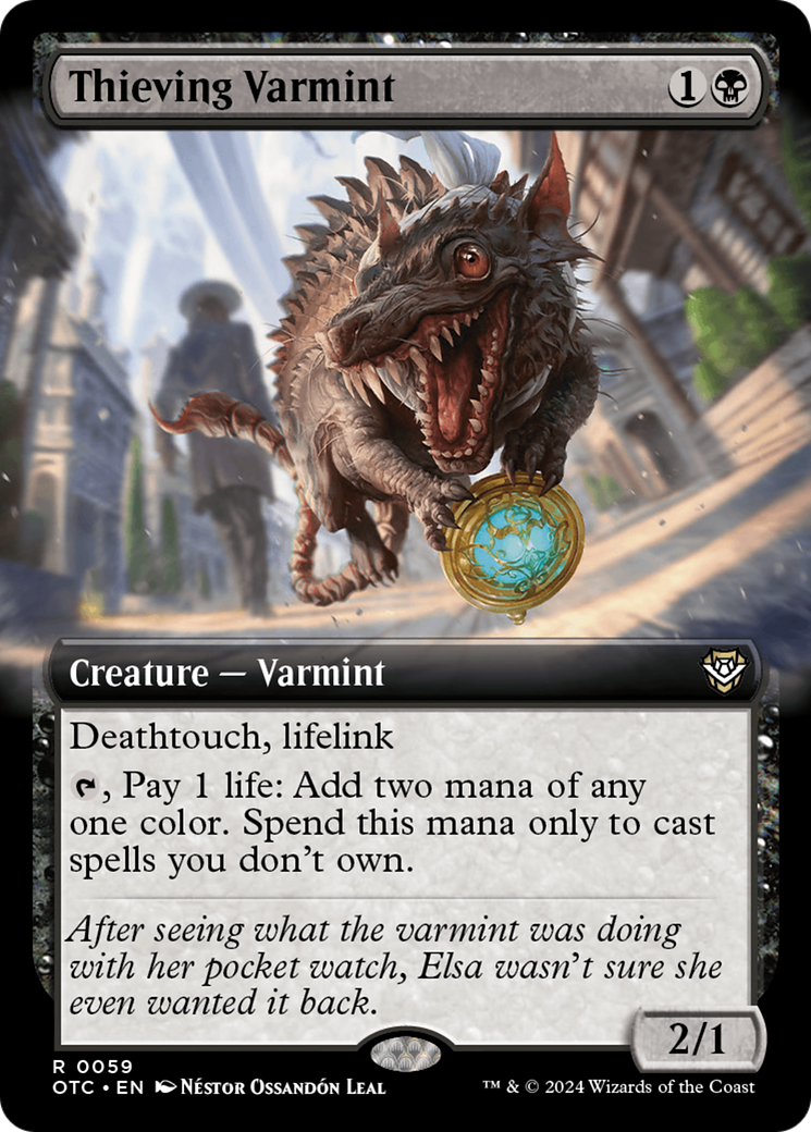 Thieving Varmint (Extended Art) [Outlaws of Thunder Junction Commander] - Magic: The Gathering - Card Brawlers | Quebec | Canada |