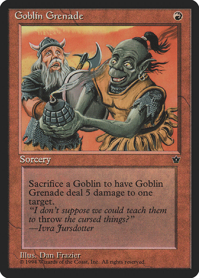 Goblin Grenade (Dan Frazier) [Fallen Empires] - Magic: The Gathering - Card Brawlers | Quebec | Canada |