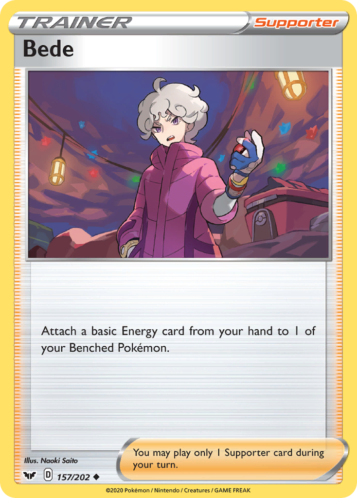 Bede (157/202) [Sword & Shield: Base Set] - Pokémon - Card Brawlers | Quebec | Canada |