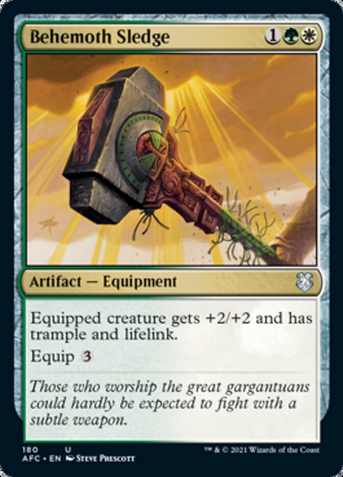 Behemoth Sledge [Dungeons & Dragons: Adventures in the Forgotten Realms Commander] - Magic: The Gathering - Card Brawlers | Quebec | Canada |