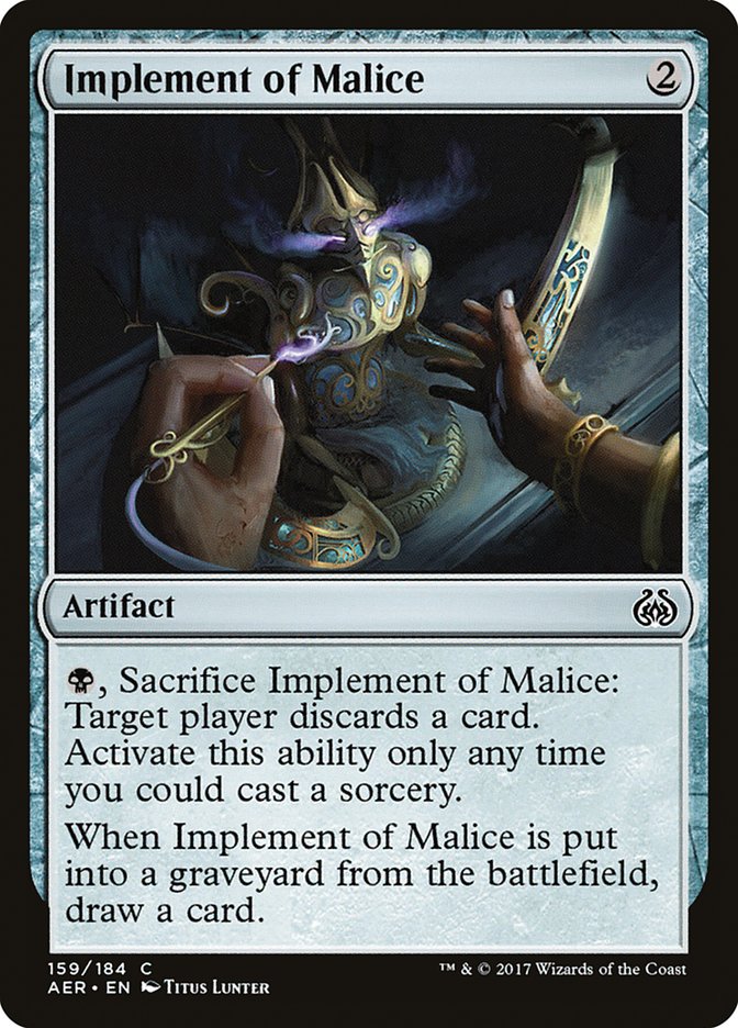 Implement of Malice [Aether Revolt] - Magic: The Gathering - Card Brawlers | Quebec | Canada |