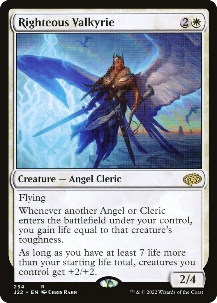 Righteous Valkyrie [Jumpstart 2022] - Magic: The Gathering - Card Brawlers | Quebec | Canada |