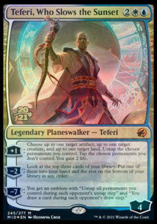 Teferi, Who Slows the Sunset [Innistrad: Midnight Hunt Prerelease Promos] - Magic: The Gathering - Card Brawlers | Quebec | Canada |