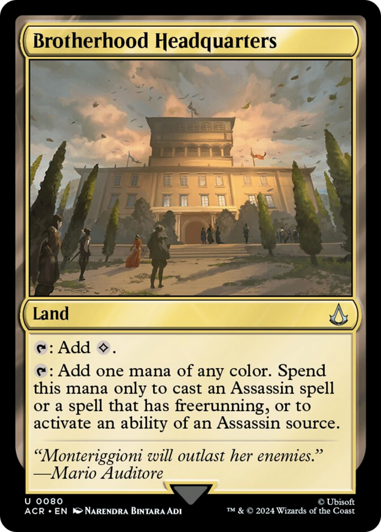 Brotherhood Headquarters [Assassin's Creed] - Magic: The Gathering - Card Brawlers | Quebec | Canada |