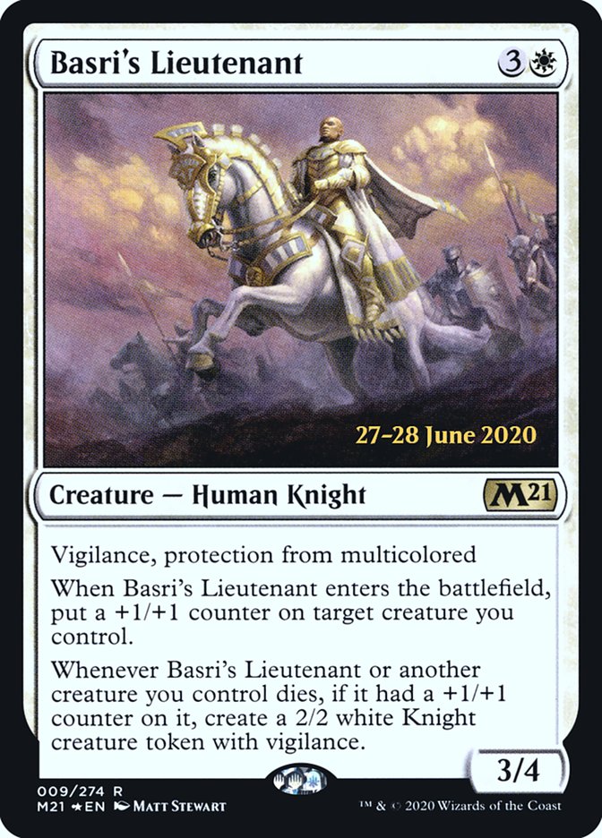 Basri's Lieutenant [Core Set 2021 Prerelease Promos] - Magic: The Gathering - Card Brawlers | Quebec | Canada |