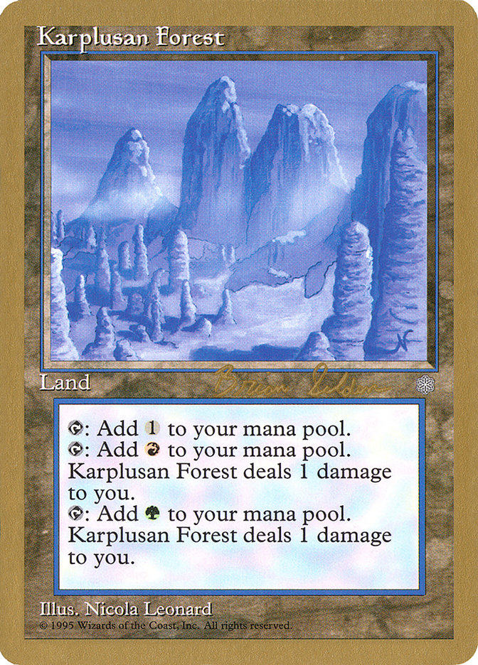Karplusan Forest (Brian Selden) [World Championship Decks 1998] - Magic: The Gathering - Card Brawlers | Quebec | Canada |