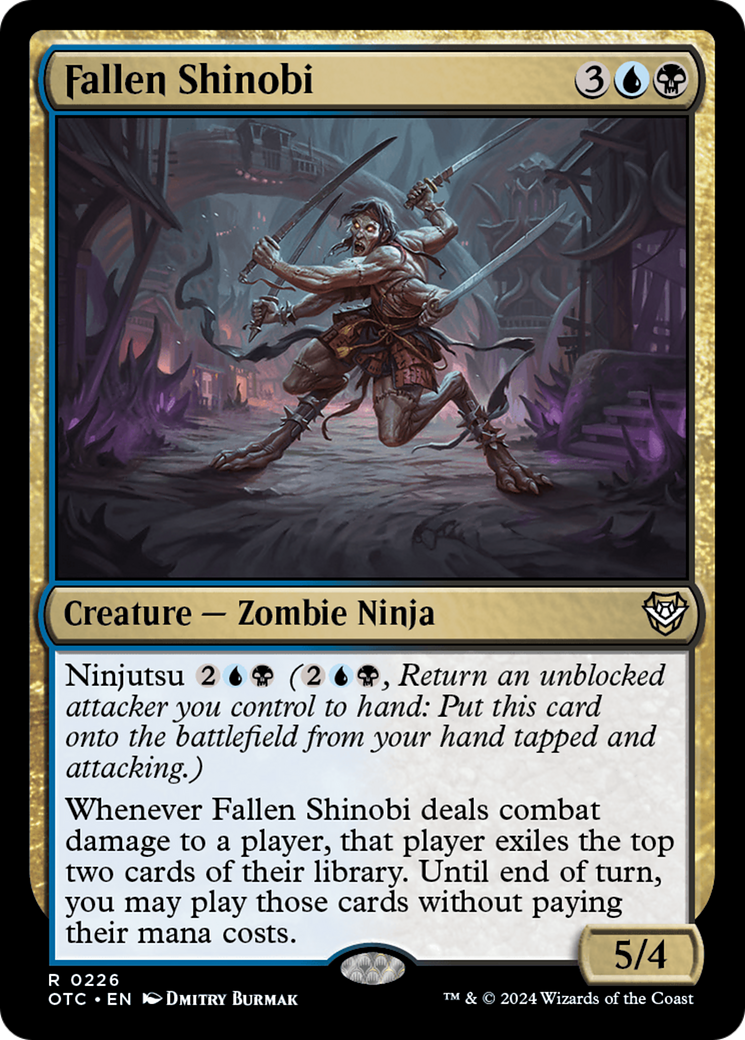 Fallen Shinobi [Outlaws of Thunder Junction Commander] - Magic: The Gathering - Card Brawlers | Quebec | Canada |