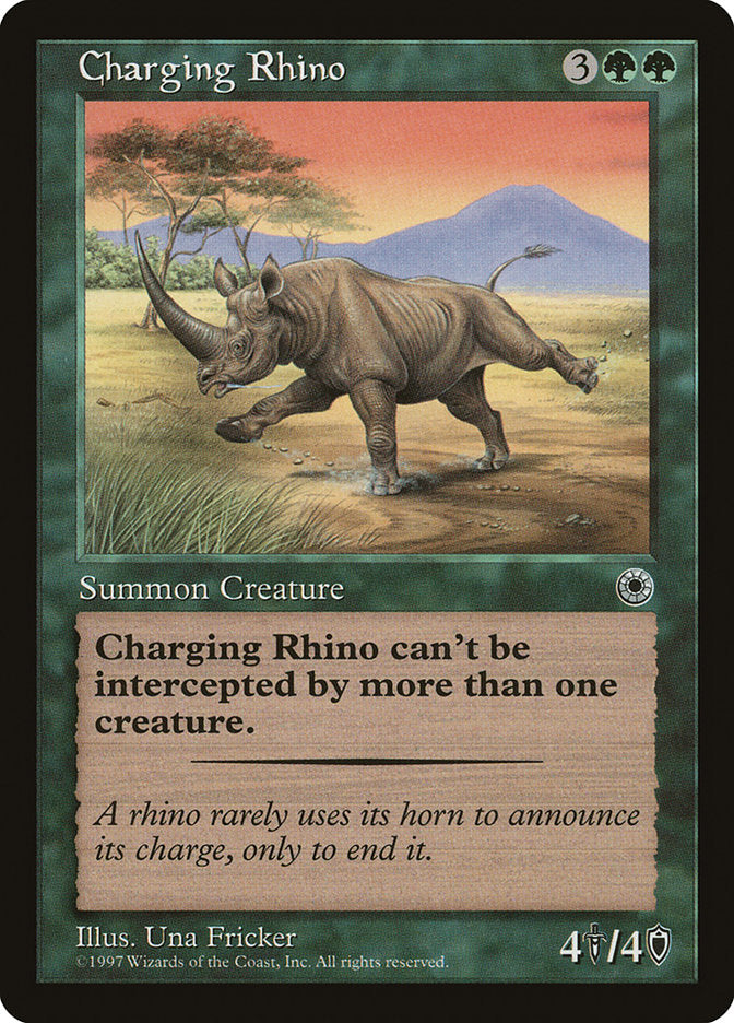 Charging Rhino [Portal] - Magic: The Gathering - Card Brawlers | Quebec | Canada |