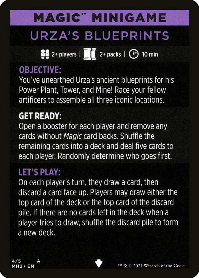 Urza's Blueprints (Magic Minigame) [Modern Horizons 2 Minigame] - Magic: The Gathering - Card Brawlers | Quebec | Canada |