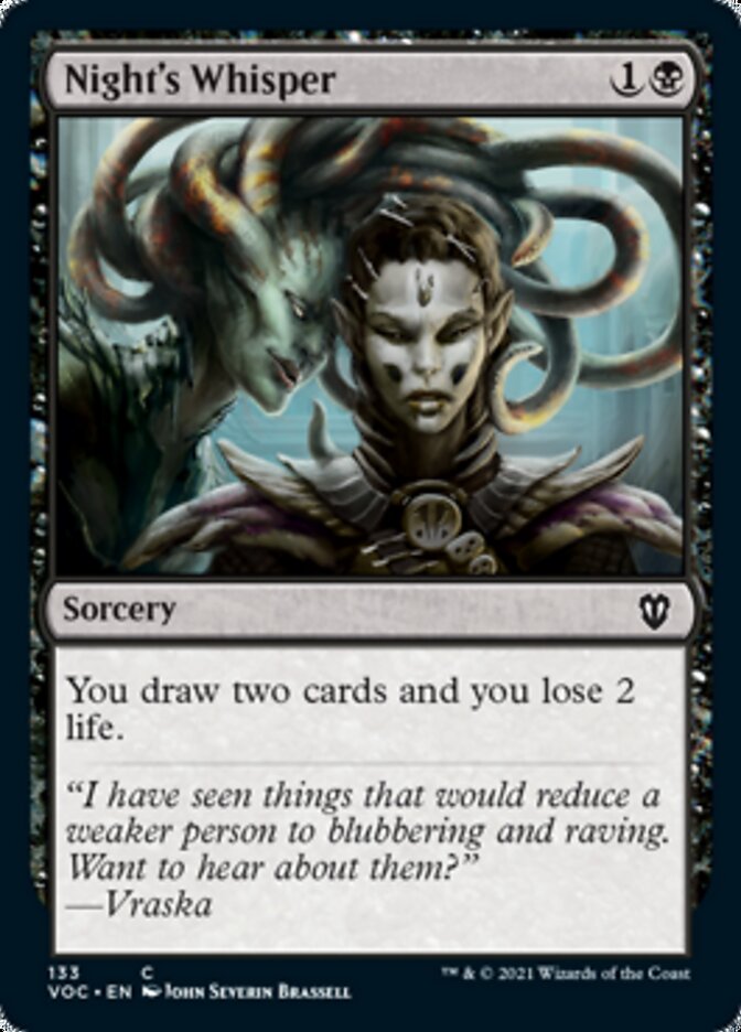 Night's Whisper [Innistrad: Crimson Vow Commander] - Magic: The Gathering - Card Brawlers | Quebec | Canada |