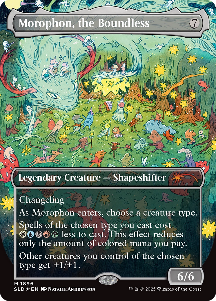 Morophon, the Boundless (Display Commander) - Thick Stock (Double Rainbow Foil) [Secret Lair Drop Series] - Magic: The Gathering - Card Brawlers | Quebec | Canada |