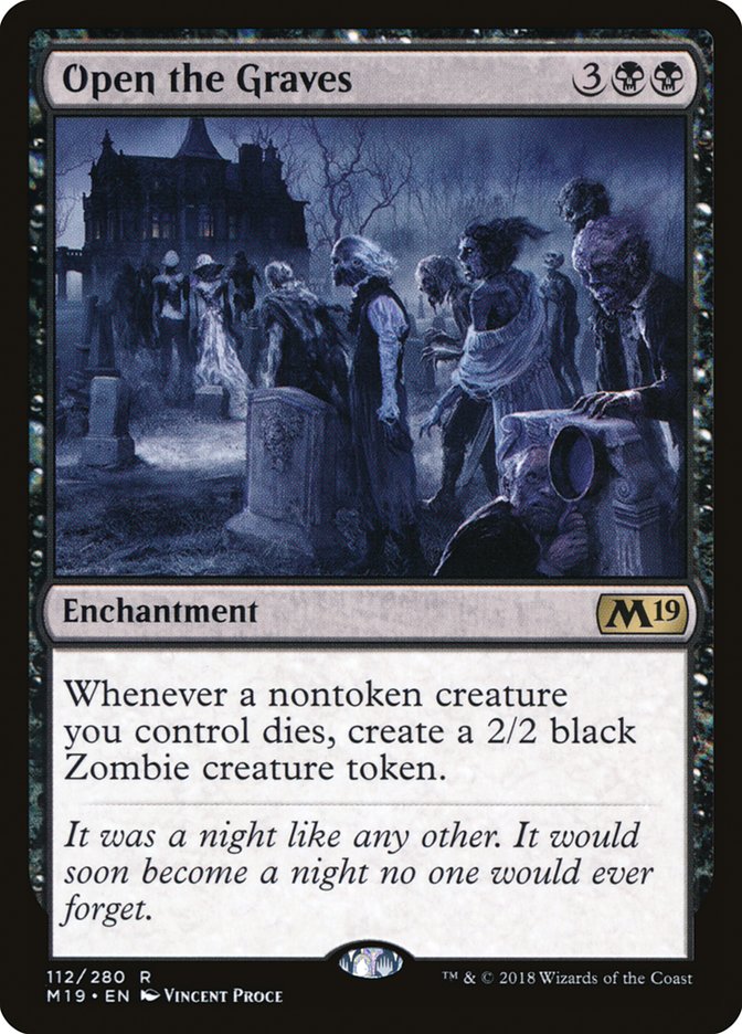 Open the Graves [Core Set 2019] - Magic: The Gathering - Card Brawlers | Quebec | Canada |