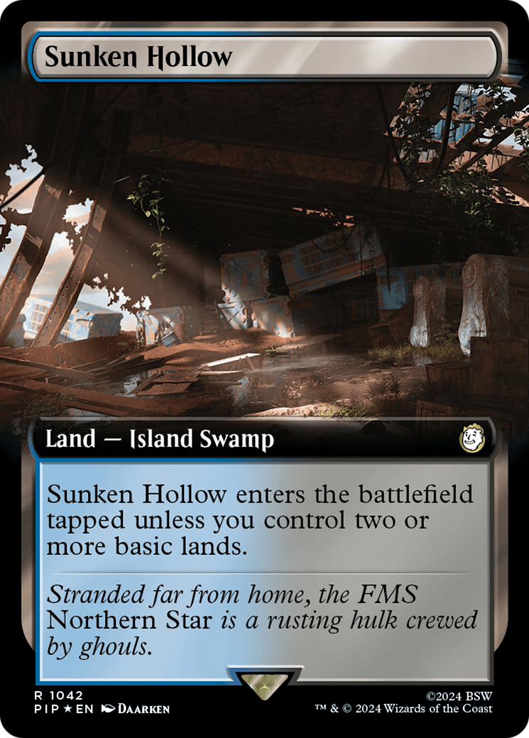 Sunken Hollow (Extended Art) (Surge Foil) [Fallout] - Magic: The Gathering - Card Brawlers | Quebec | Canada |