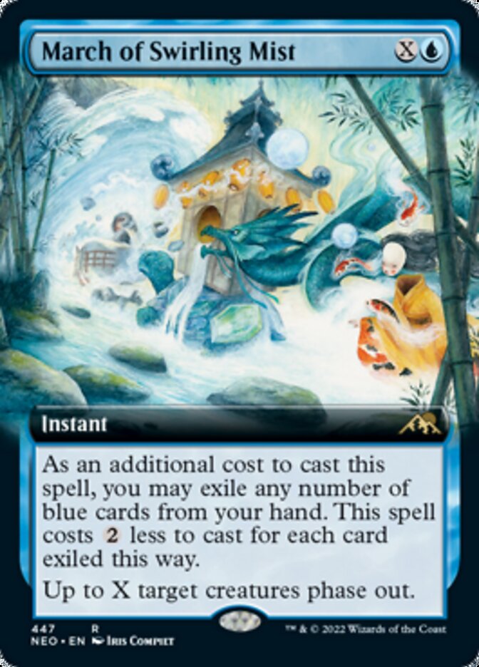 March of Swirling Mist (Extended Art) [Kamigawa: Neon Dynasty] - Magic: The Gathering - Card Brawlers | Quebec | Canada |