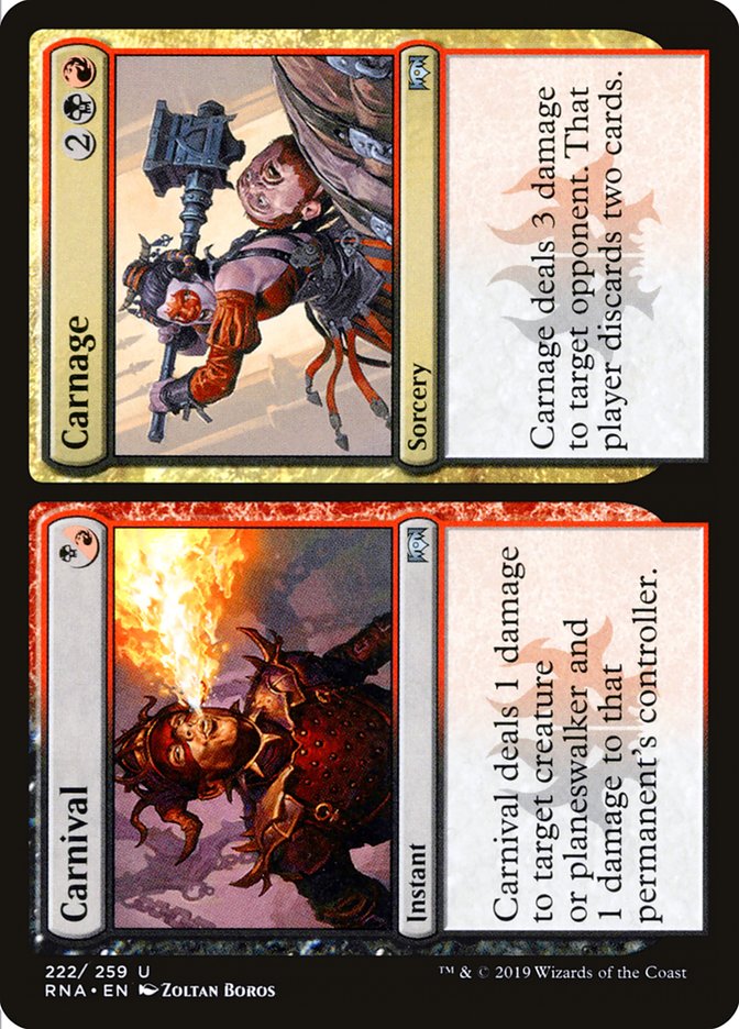 Carnival // Carnage [Ravnica Allegiance] - Magic: The Gathering - Card Brawlers | Quebec | Canada |