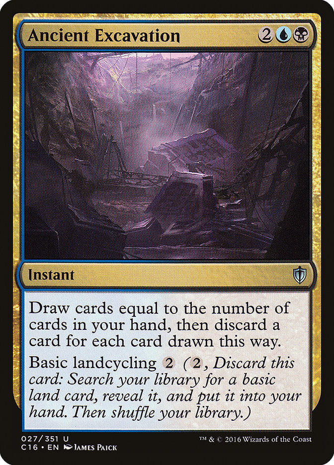 Ancient Excavation [Commander 2016] - Magic: The Gathering - Card Brawlers | Quebec | Canada |