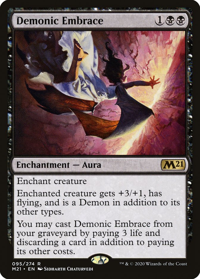 Demonic Embrace [Core Set 2021] - Magic: The Gathering - Card Brawlers | Quebec | Canada |