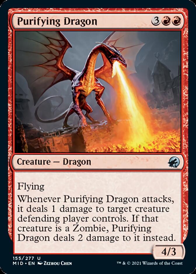 Purifying Dragon [Innistrad: Midnight Hunt] - Magic: The Gathering - Card Brawlers | Quebec | Canada |