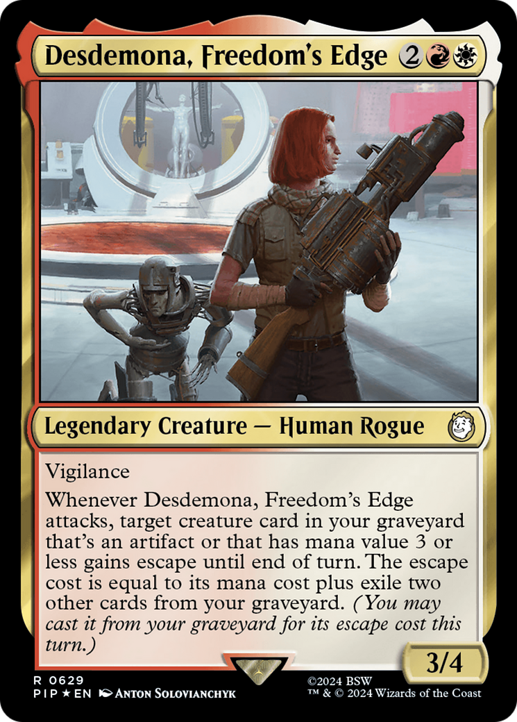 Desdemona, Freedom's Edge (Surge Foil) [Fallout] - Magic: The Gathering - Card Brawlers | Quebec | Canada |