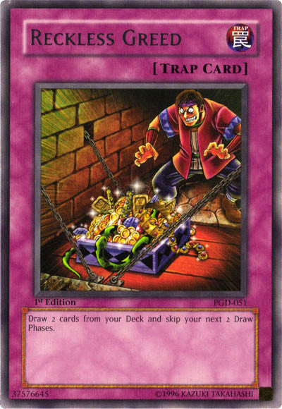 Reckless Greed [PGD-051] Rare - Yu-Gi-Oh! - Card Brawlers | Quebec | Canada |