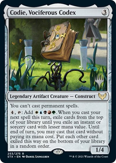 Codie, Vociferous Codex (Promo Pack) [Strixhaven: School of Mages Promos] - Magic: The Gathering - Card Brawlers | Quebec | Canada |