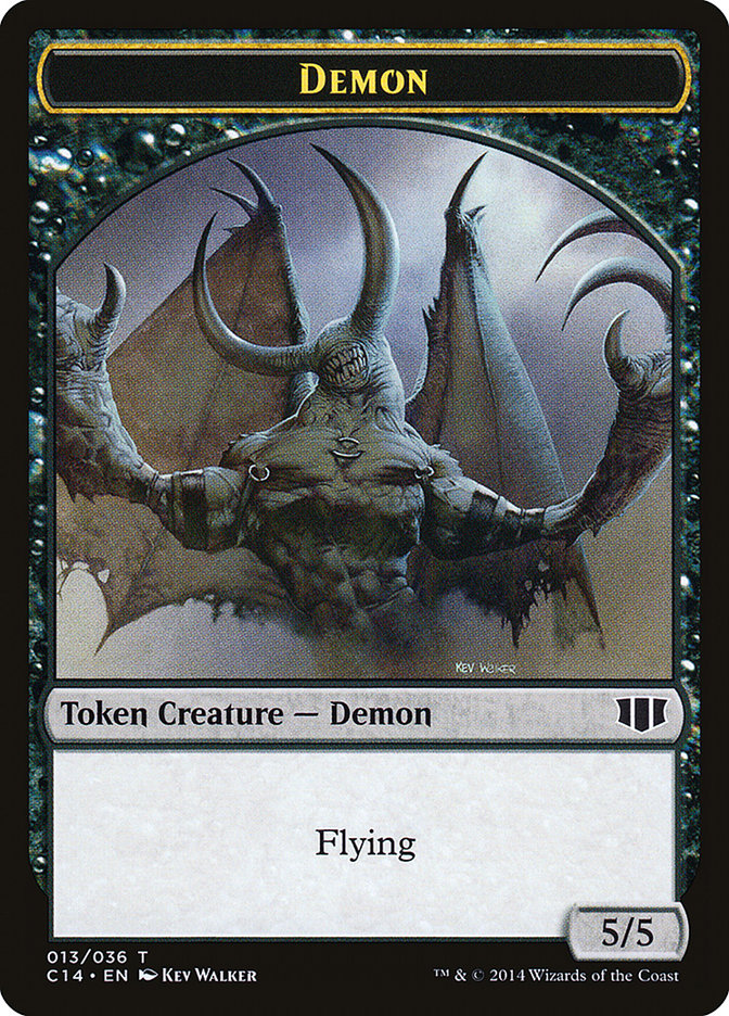 Demon (013/036) // Zombie (016/036) Double-Sided Token [Commander 2014 Tokens] - Magic: The Gathering - Card Brawlers | Quebec | Canada |
