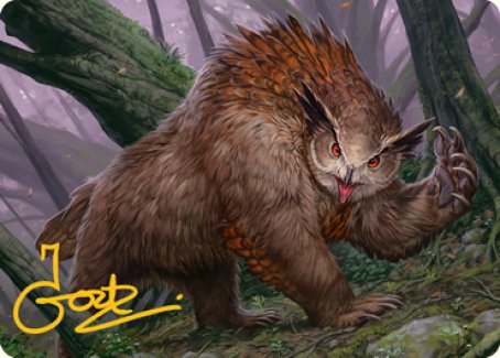 Owlbear Art Card (Gold-Stamped Signature) [Dungeons & Dragons: Adventures in the Forgotten Realms Art Series] - Magic: The Gathering - Card Brawlers | Quebec | Canada |