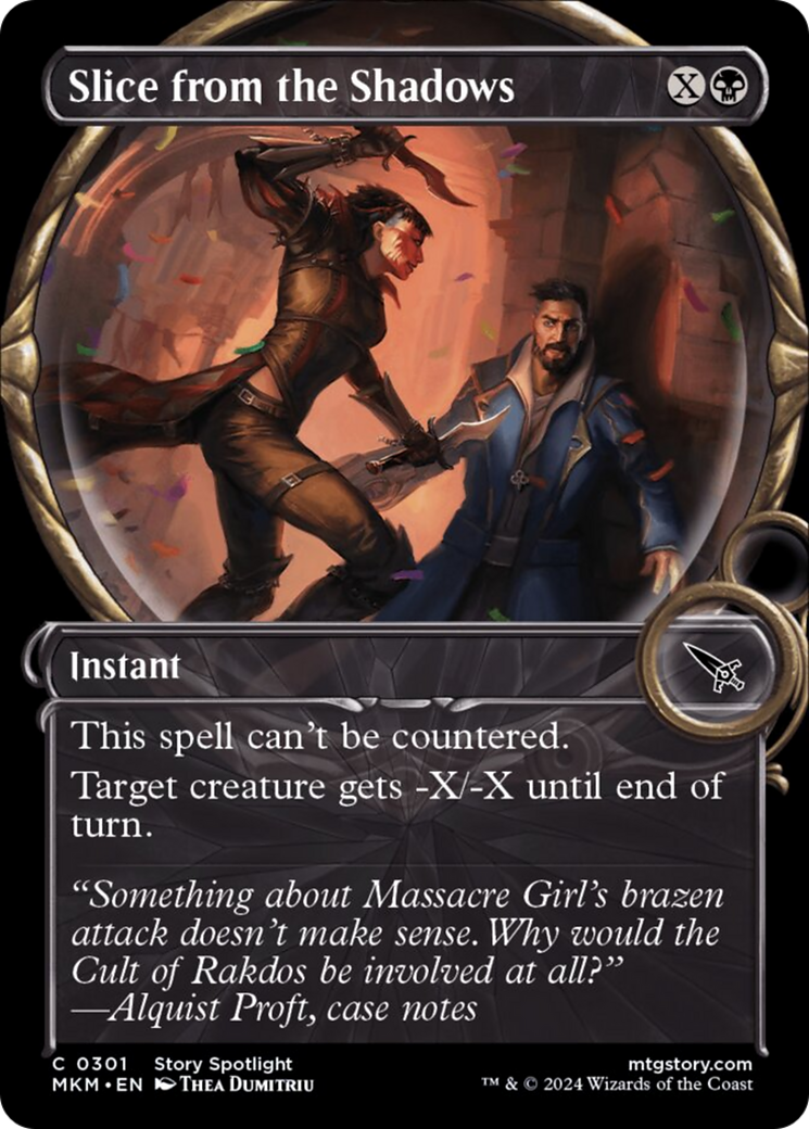 Slice from the Shadows (Showcase) [Murders at Karlov Manor] - Magic: The Gathering - Card Brawlers | Quebec | Canada |