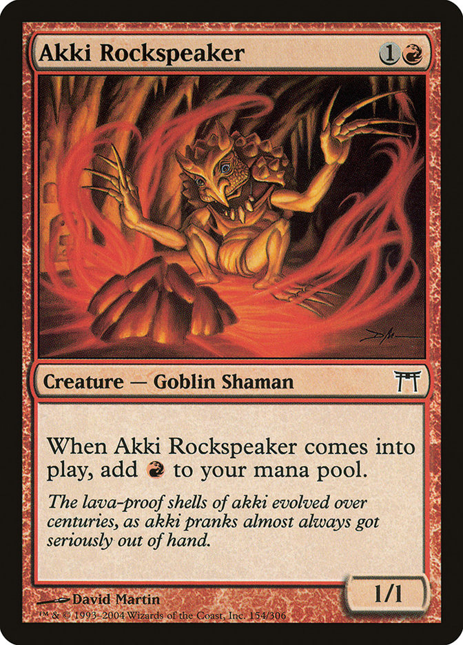 Akki Rockspeaker [Champions of Kamigawa] - Magic: The Gathering - Card Brawlers | Quebec | Canada |