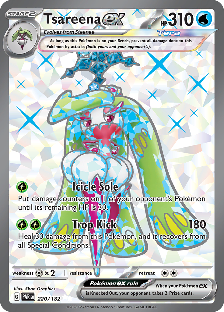Tsareena ex (220/182) [Scarlet & Violet: Paradox Rift] - Pokémon - Card Brawlers | Quebec | Canada |