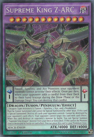 Supreme King Z-ARC [MACR-EN039] Secret Rare - Yu-Gi-Oh! - Card Brawlers | Quebec | Canada |