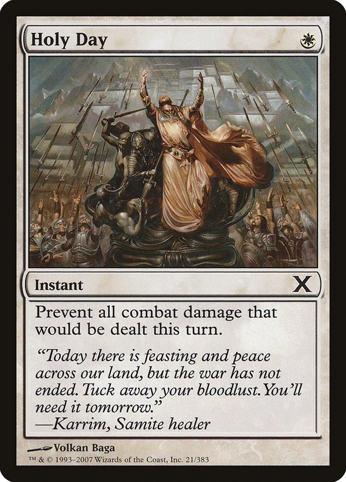 Holy Day [Tenth Edition] - Magic: The Gathering - Card Brawlers | Quebec | Canada |