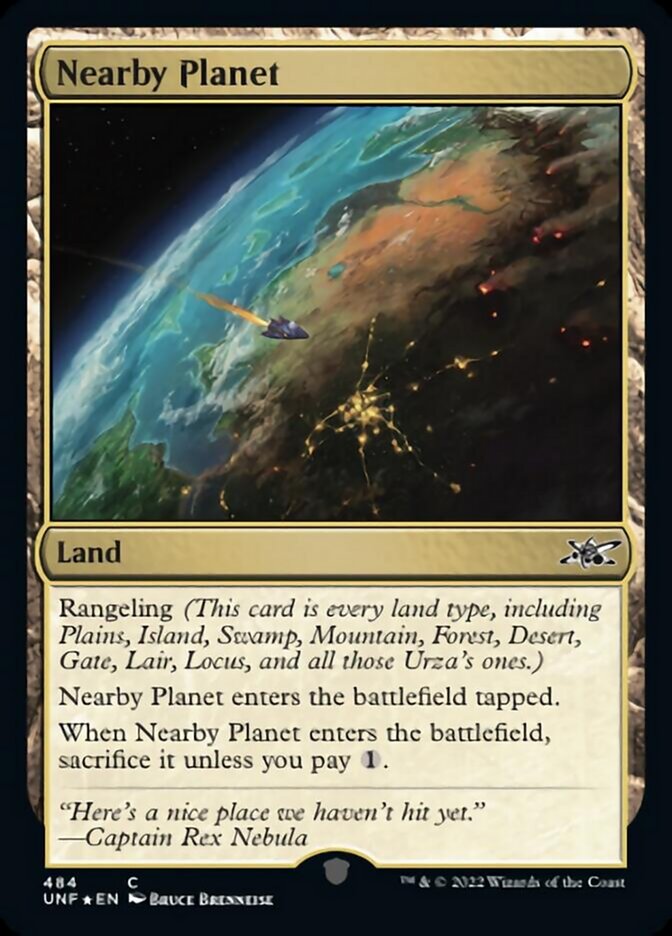 Nearby Planet (Galaxy Foil) [Unfinity] - Magic: The Gathering - Card Brawlers | Quebec | Canada |