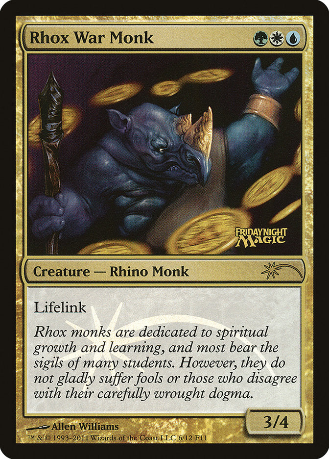 Rhox War Monk [Friday Night Magic 2011] - Magic: The Gathering - Card Brawlers | Quebec | Canada |