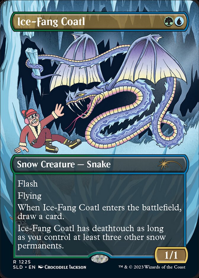 Ice-Fang Coatl (Borderless) [Secret Lair Drop Series] - Magic: The Gathering - Card Brawlers | Quebec | Canada |