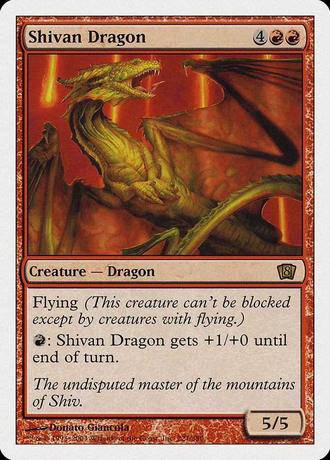 Shivan Dragon [Eighth Edition] - Magic: The Gathering - Card Brawlers | Quebec | Canada |