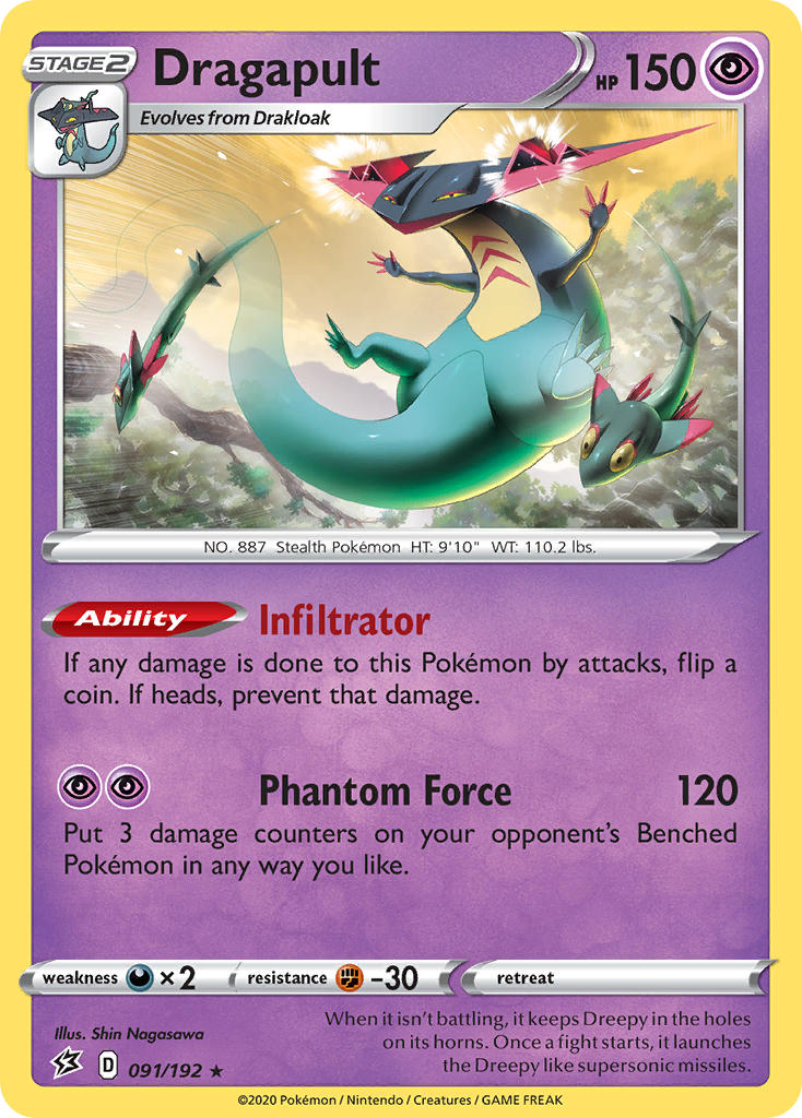 Dragapult (091/192) (Theme Deck Exclusive) [Sword & Shield: Rebel Clash] - Pokémon - Card Brawlers | Quebec | Canada |