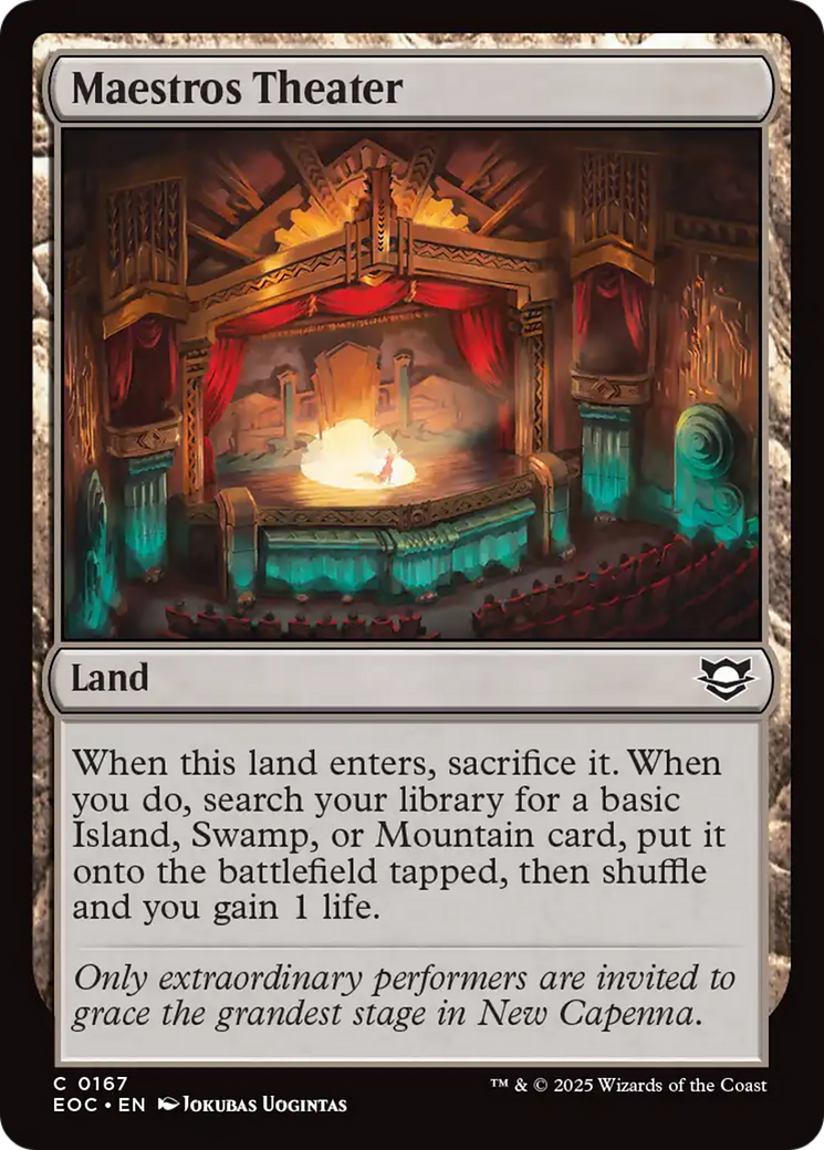 Maestros Theater [Edge of Eternities Commander] - Magic: The Gathering - Card Brawlers | Quebec | Canada |