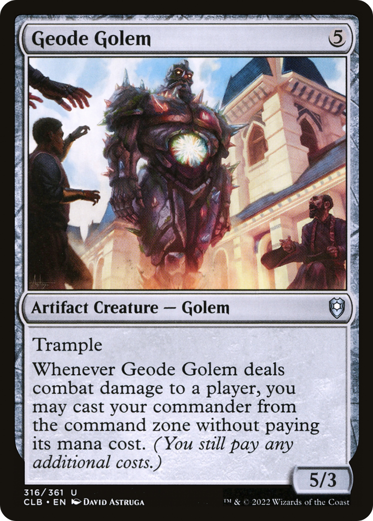 Geode Golem [Commander Legends: Battle for Baldur's Gate] - Magic: The Gathering - Card Brawlers | Quebec | Canada |