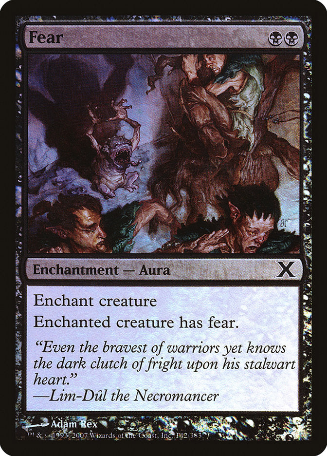 Fear (Premium Foil) [Tenth Edition] - Magic: The Gathering - Card Brawlers | Quebec | Canada |