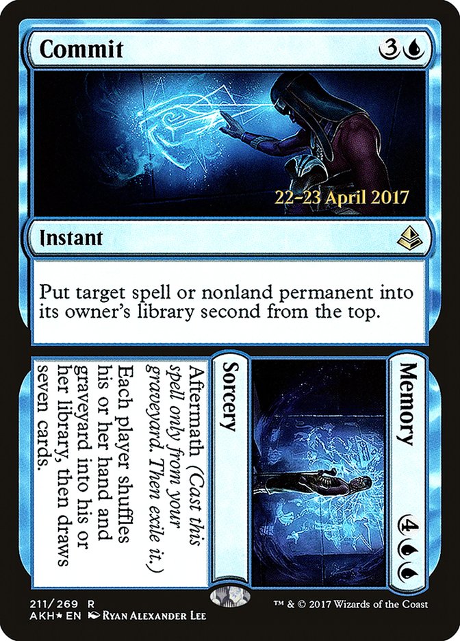 Commit // Memory [Amonkhet Prerelease Promos] - Magic: The Gathering - Card Brawlers | Quebec | Canada |