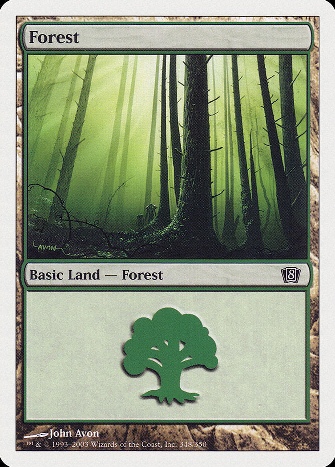 Forest (348) [Eighth Edition] - Magic: The Gathering - Card Brawlers | Quebec | Canada |