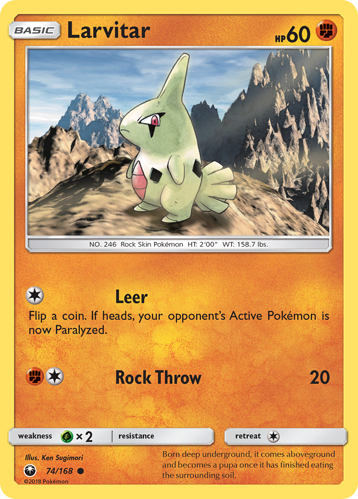 Larvitar (74/168) [Sun & Moon: Celestial Storm] - Pokémon - Card Brawlers | Quebec | Canada |