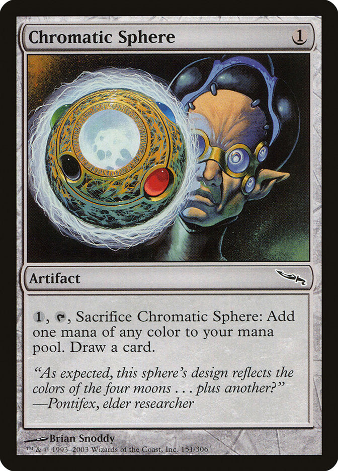 Chromatic Sphere [Mirrodin] - Magic: The Gathering - Card Brawlers | Quebec | Canada |