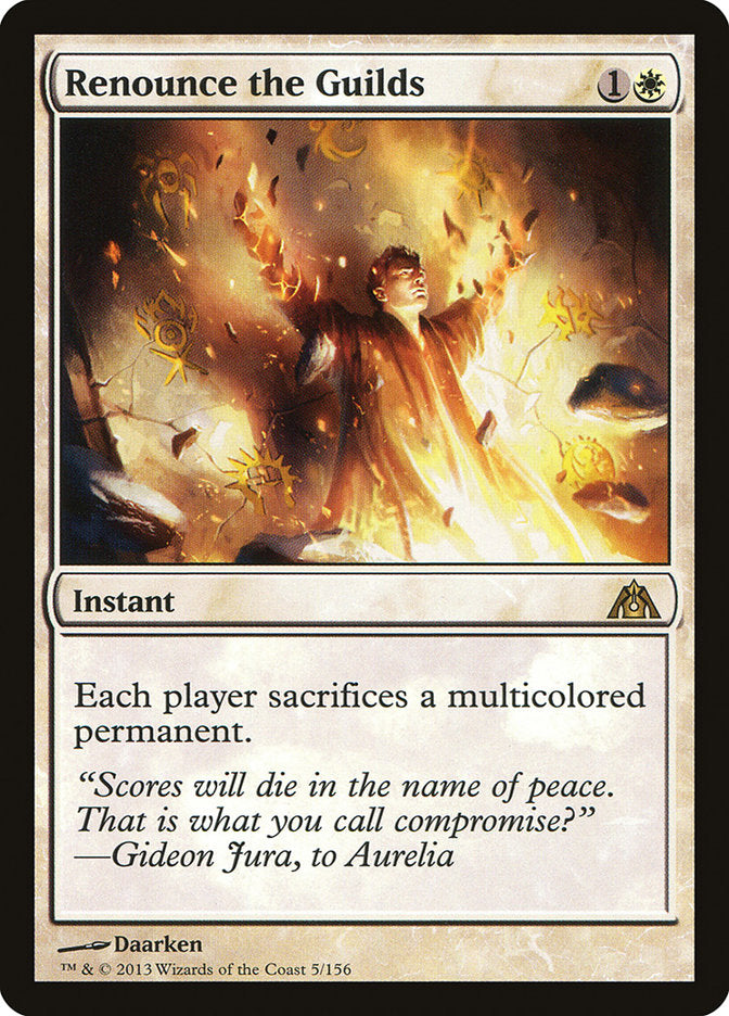 Renounce the Guilds [Dragon's Maze] - Magic: The Gathering - Card Brawlers | Quebec | Canada |